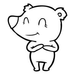 friendly bear cartoon
