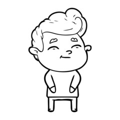 Fototapeta premium happy cartoon man