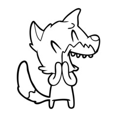 laughing fox cartoon