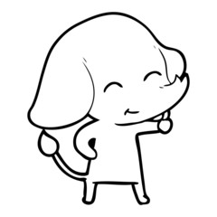 cute cartoon elephant