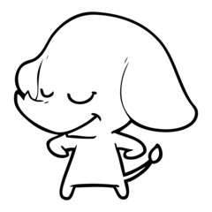 cartoon smiling elephant