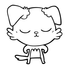 Obraz premium cute cartoon dog