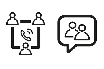 Conference vector icon.