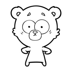 surprised polar bear cartoon