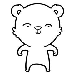 Obraz premium happy cartoon bear