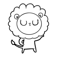 cartoon lion