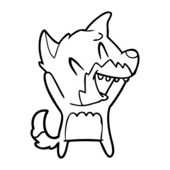 laughing fox cartoon