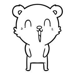 happy cartoon bear