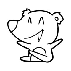 laughing bear cartoon
