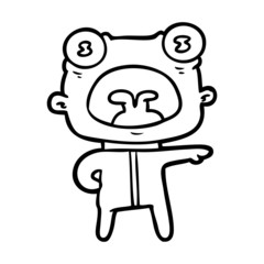 cartoon weird alien communicating