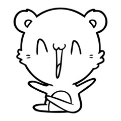 laughing polar bear cartoon