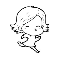 cartoon woman