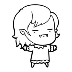 cartoon undead vampire girl