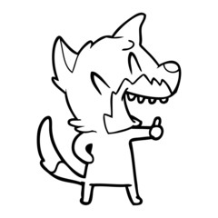 laughing fox cartoon