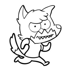 cartoon grinning fox