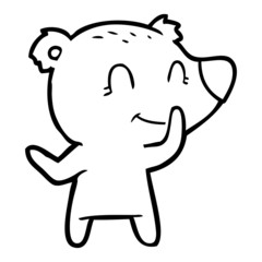 friendly bear cartoon