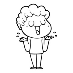 laughing cartoon man