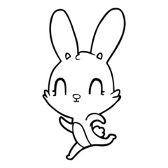Obraz premium cute cartoon rabbit