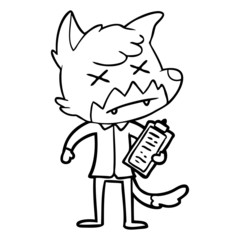 cartoon dead fox