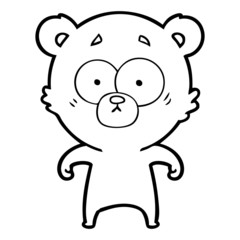 surprised bear cartoon