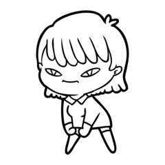 cartoon woman