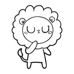 cartoon lion