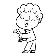 laughing cartoon man