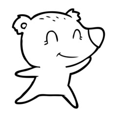 friendly bear cartoon