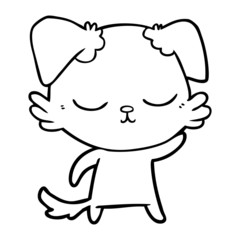 cute cartoon dog