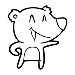 laughing bear cartoon
