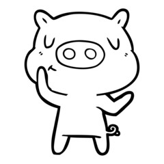cartoon content pig