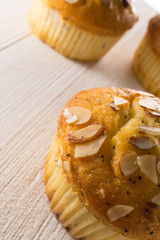 Almond poppy seed muffins