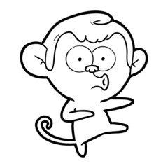 cartoon dancing monkey