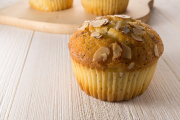 Almond poppy seed muffins