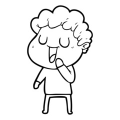 laughing cartoon man