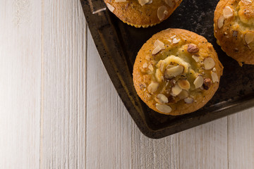 Almond poppy seed muffins