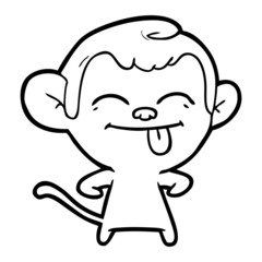 funny cartoon monkey
