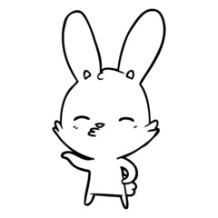 curious bunny cartoon