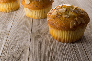 Almond poppy seed muffins