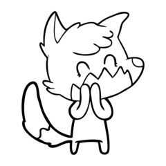 cartoon friendly fox