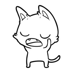talking cat cartoon