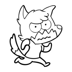 cartoon annoyed fox