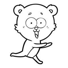 laughing teddy  bear cartoon