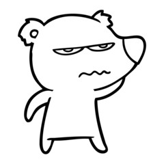 angry bear cartoon