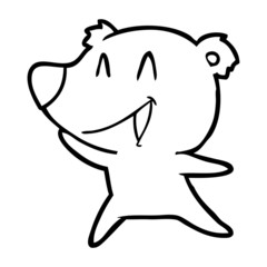 laughing polar bear cartoon