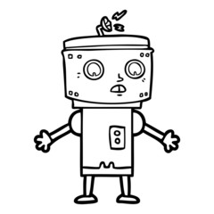cartoon robot