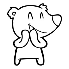 laughing bear cartoon