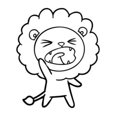 cartoon lion