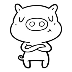 cartoon content pig