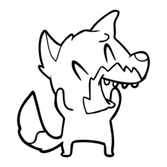 laughing fox cartoon
